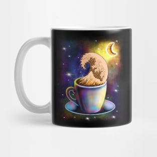 Cappuccino lover great wave creative art Mug